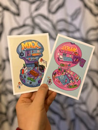 Image 1 of Mighty Max and Polly Pocket postcards