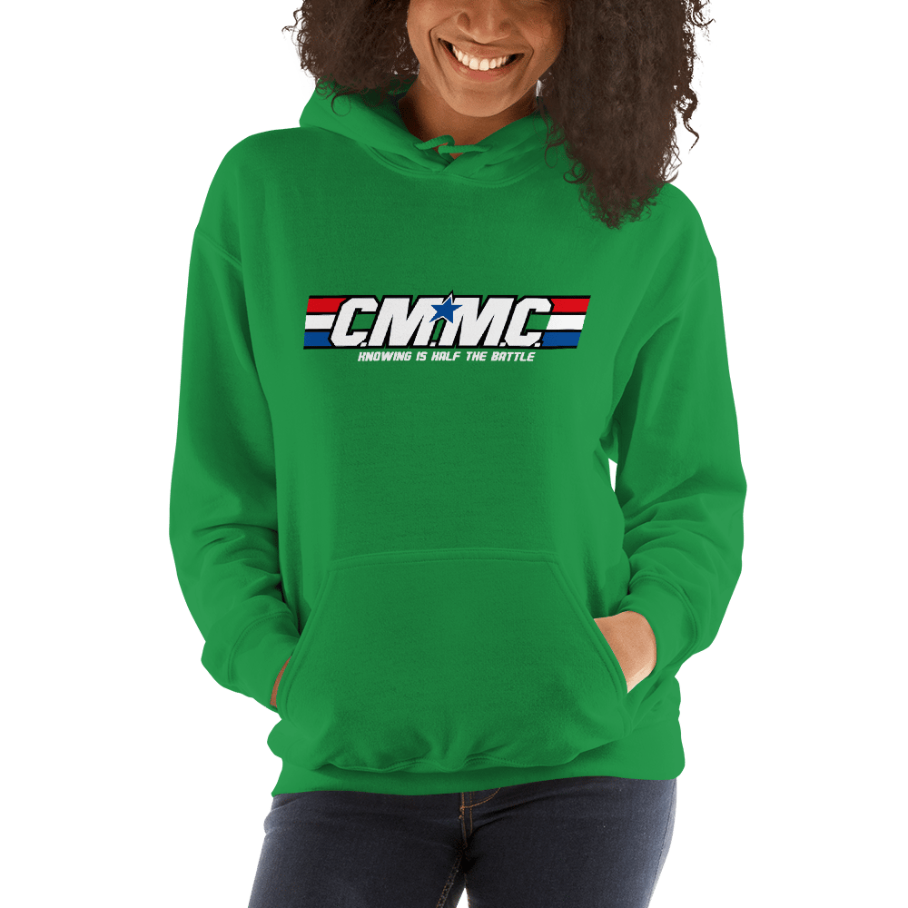 C.M.M.C "Knowing is Half the Battle" White Text Hoodie