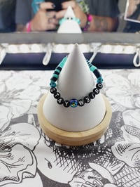 Image 1 of Blue Aurora Stay Weird Bracelet !!!
