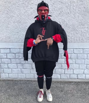 Image of implemonti “Red Ranger: Eternal Cloak” Hoodie