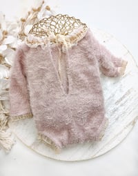Image 3 of Newborn set for photoshoot | bunny | dusty pink | girls photo props