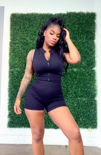 Image 2 of SnapBack 2 pc biker shirt set (black)