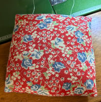 Image 3 of Feedsack Bluebird Pincushion