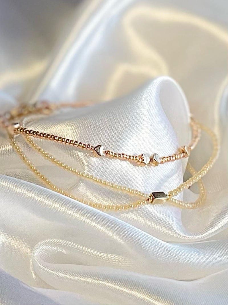 Gilded Ivory Anklet Set