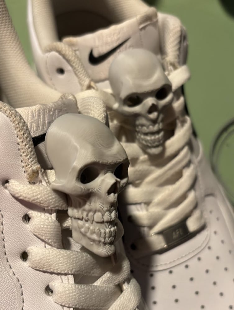Image of 3D Printed Skull Shaped Lace Locks