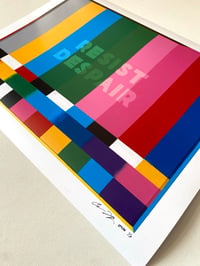 Image 4 of Signed Poster Print - “RESIST DESPAIR (Test Screen)” 18”w 14”h