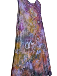 Image 6 of XXL Jersey Knit Pocket Tank Dress in Earthy Watercolors Ice Dye