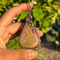 Image 1 of Unakite Pendant 💚🩷