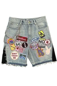 Image 1 of Multi Patch Chain Jorts