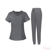 Sincerely Her Grey Scrub Set