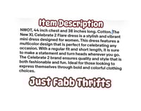 Image 3 of New XL Celebrate 2 Flare dress #785*9