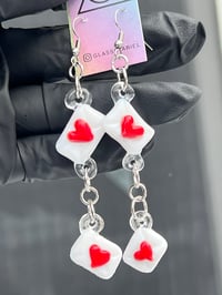 Image 1 of Love Letter Dangly Earrings