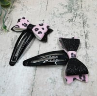 Image 2 of Pink Leopard Hair Bows