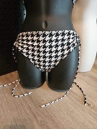 Image 1 of Hounds Tooth Self-tie Bottoms | More Colors Available.