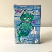 Image 2 of Original painting -mermaid kitten