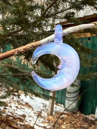 Image 1 of Lucid Moon Face Pendant Necklace