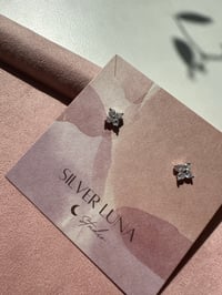 Image 3 of Little Flower earring 小花锆石耳钉