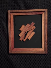 Image 4 of Black Back Rimu Farme Clock