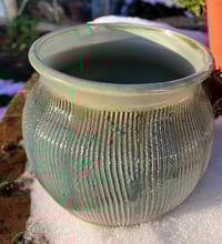 Image 1 of Textured Blue Green vase/planter