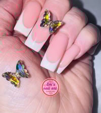 Multi coloured butterfly charms 