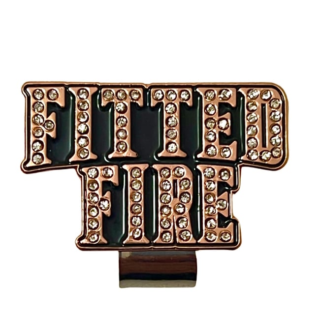 Iced Out Wordmark Clip - Rosegold