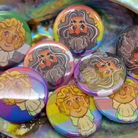 Image 1 of Gentlebeard Pride Pinback Buttons Set