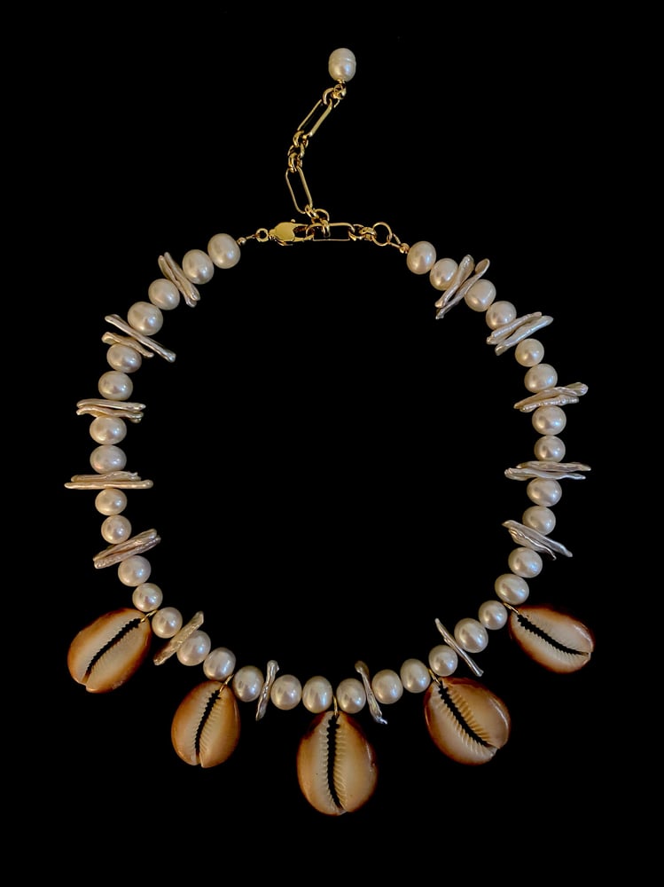Image of Cowry collar necklace