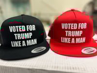 Image 1 of "LIKE A MAN" Hat in Red