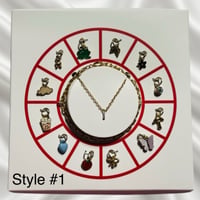 Image 2 of 12 Days of Gifting Necklace Bracelet Christmas Set Charms New Jewelry