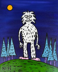 Yeti? Or Not? - 8" x 10” acrylic on canvas 