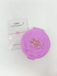 Image 8 of Ensemble bracelet et Polly Pocket rond rose fleur Théatre