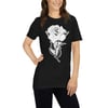 Black & white Rose Short-Sleeve women's T-Shirt