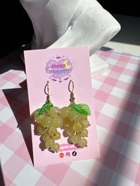 Image 3 of Green Grape earrings 🍇