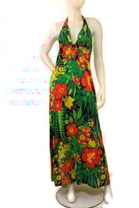 Image 2 of Vintage tropical maxi dress