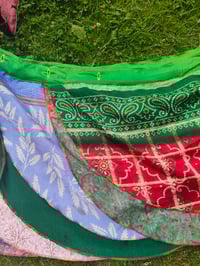 Image 6 of Wrap petal skirt 8-18 uk green waistband