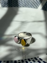 Image 3 of Ring mit Phosphosiderit und Bernstein