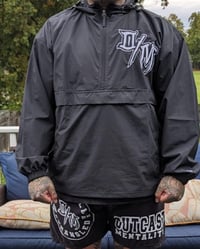 Image 2 of O/M  Champion Embroidered windbreaker BLACK