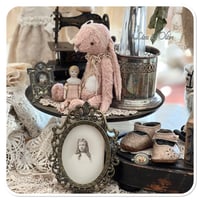 Image 6 of Custom Order for Vanessa - Handmade pink lapin wearing vintage french lace 