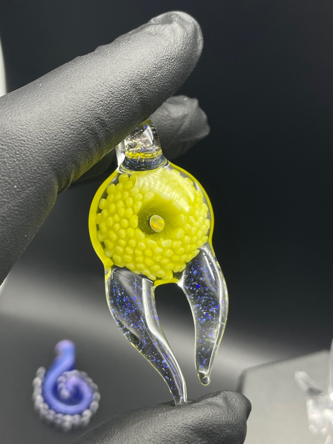 Image of Yellow horned opal implosion