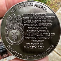 Image 2 of  JEFF MILTON ~ FIRST PATROL INSPECTOR COIN