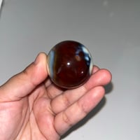 Image 4 of Carnelian x Orca Agate Egg
