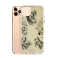 Image 3 of Vintage Book Page Anatomical Illustration Human Ear Clear Case for iPhone®