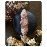 Image 3 of The Ishtar Ring - Copper Toned Brass and Cantera Opals 