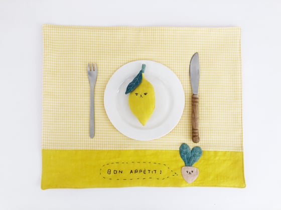 Image of table mat « bon appétit »