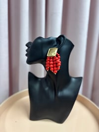 Image 3 of Beaded drop earrings 