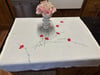 Linen Square Poppies Vintage Cloth