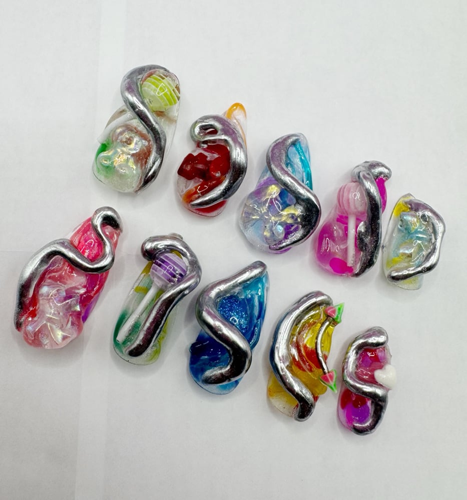 Image of water paint chrome 3D SET