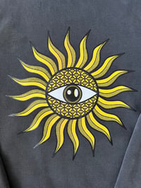 Image 3 of “Children of The Sun” Pullover (Pigment Dyed Black)