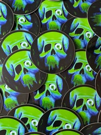 green skull sticker