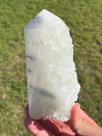 Image 4 of Moss Agate Druzy Tower | #3258